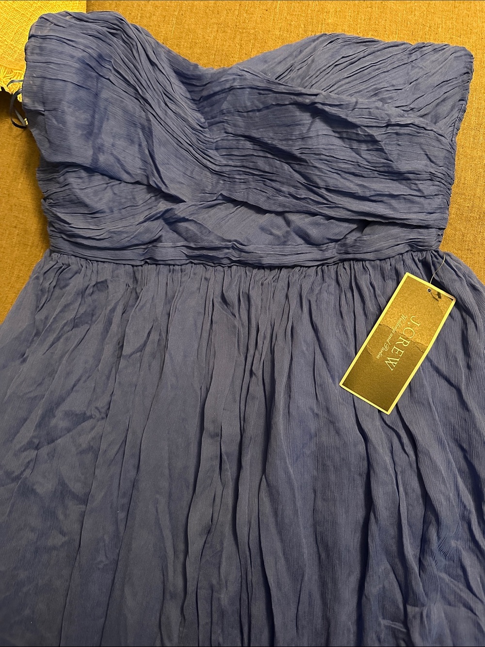Elegant Jcrew Caribbean Blue Strapless Maxi Dress - Picture 3 of 5